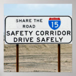 I-15 Safety Corridor Poster