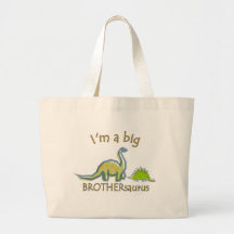 I am a big brothersaurus tote bag