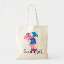 "I am beautiful!" Canvas Bag