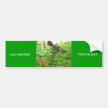 I AM HUNTING, FOR THE BEST BUMPER STICKERS