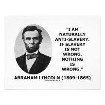 I Am Naturally Anti-Slavery Slavery Is Wrong Quote Personalized Invites