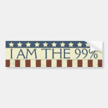 I am The 99 Percent Bumper Stickers