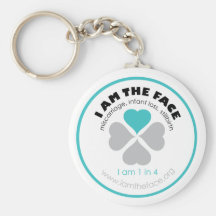 I AM THE FACE Blue Keychain