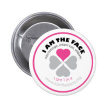 I AM THE FACE Pink Button