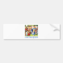 I AM THE QUEEN OF WONDERLAND BUMPER STICKERS