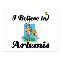 i believe in Artemis Postcard