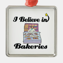 i believe in bakeries christmas ornaments