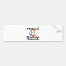 i believe in balloon animals bumper sticker