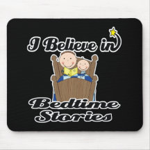 i believe in bedtime stories boys mouse mat