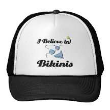 i believe in bikinis mesh hats