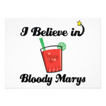 i believe in bloody marys personalized invitations
