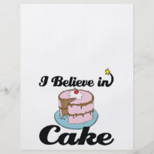 i believe in cake flyer design