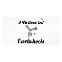 i believe in cartwheels photo greeting card