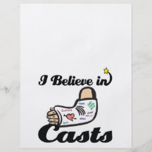 i believe in casts personalized flyer