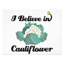 i believe in cauliflower personalised invitation