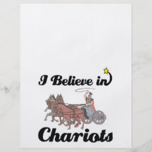 i believe in chariots flyer design