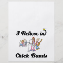i believe in chick bands flyer