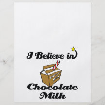 i believe in chocolate milk flyer design
