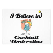 i believe in cocktail umbrellas invite