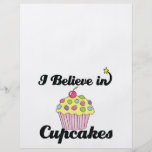 i believe in cupcakes personalised flyer