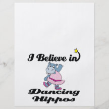 i believe in dancing hippos flyers