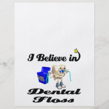 i believe in dental floss custom flyer