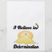 i believe in determination flyer design