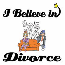 i believe in divorce photo sculpture