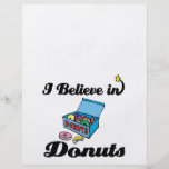 i believe in doughnuts personalized flyer
