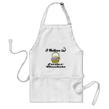 i believe in easter baskets apron