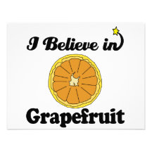 i believe in grapefruit custom invitations