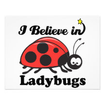 i believe in ladybugs personalized invites