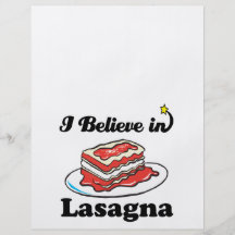 i believe in lasagne flyer design