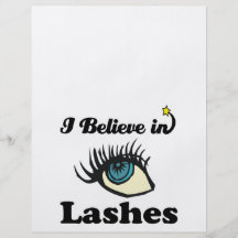 i believe in lashes flyer