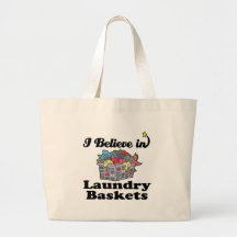 i believe in laundry baskets canvas bags