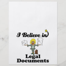 i believe in legal documents custom flyer