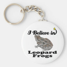 i believe in leopard frogs key chains