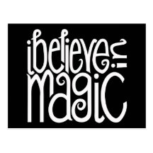 I Believe in Magic white Postcard