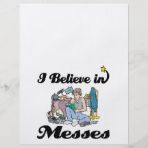 i believe in messes personalized flyer