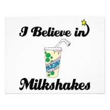 i believe in milkshakes personalised invites