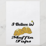 i believe in muffin tops personalised flyer