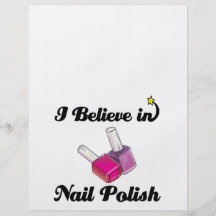 i believe in nail polish flyer design