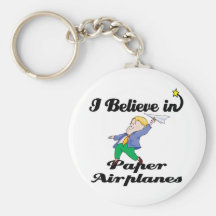 i believe in paper aeroplanes key chains