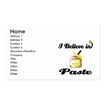 i believe in paste business card