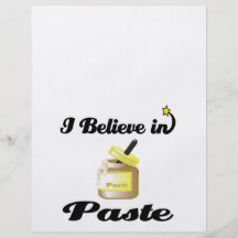 i believe in paste flyer design