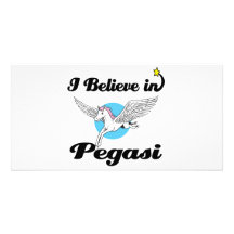 i believe in pegasi photo greeting card