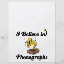 i believe in phonographs flyer design