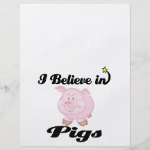 i believe in pigs flyer design