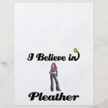 i believe in pleather flyer design