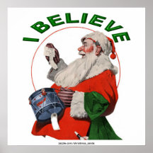 I BELIEVE IN SANTA CLAUS POSTERS